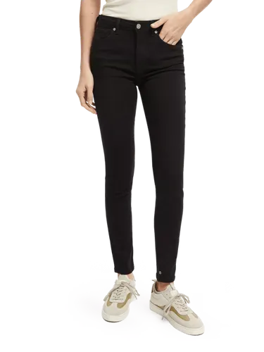 The Haut High Rise Skinny Jeans in Schwarz - Größe 34/32 - Multicolor - Frau - Jeans - Scotch & Soda