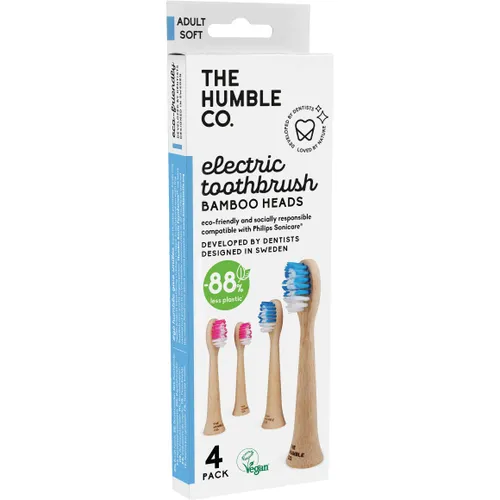 The Humble Co. Elektriska Tandborsthuvuden 4-pack soft