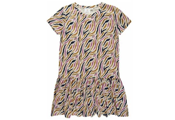 The New A-Linien-Kleid The New Beate Dress Kleid Kurzarm mit Schwung und Animalprint 9/10Y