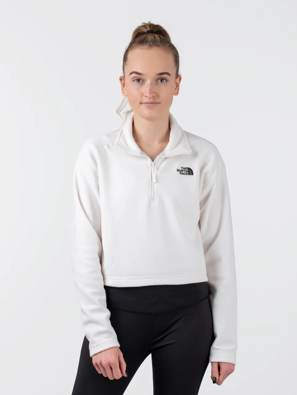 The North Face 100 Glacier Cropped ¼-Zip Sweater