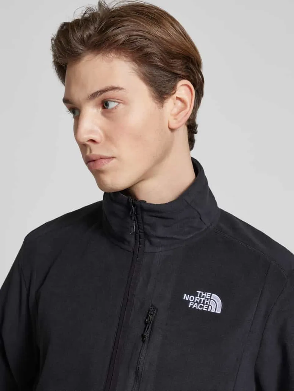 The North Face Fleecejacke mit Label-Stitching in Black