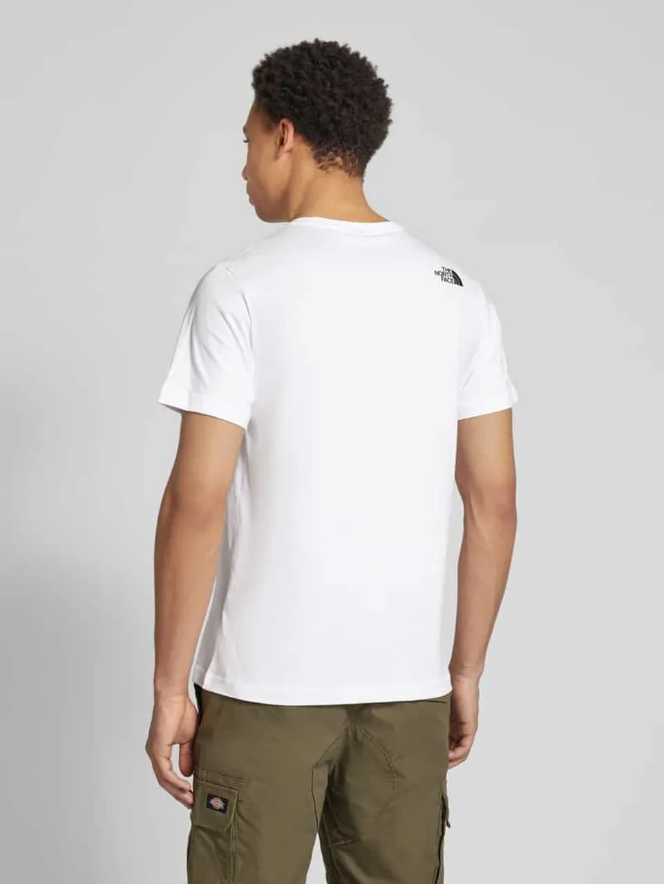 The North Face T-Shirt mit Label-Print Modell 'FINE' in Black