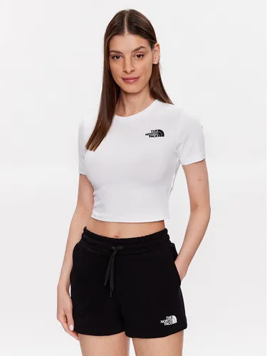 The North Face T-Shirt NF0A55AO Weiß Cropped Fit