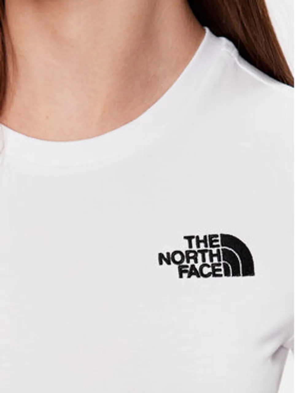 The North Face T-Shirt NF0A55AO Weiß Cropped Fit