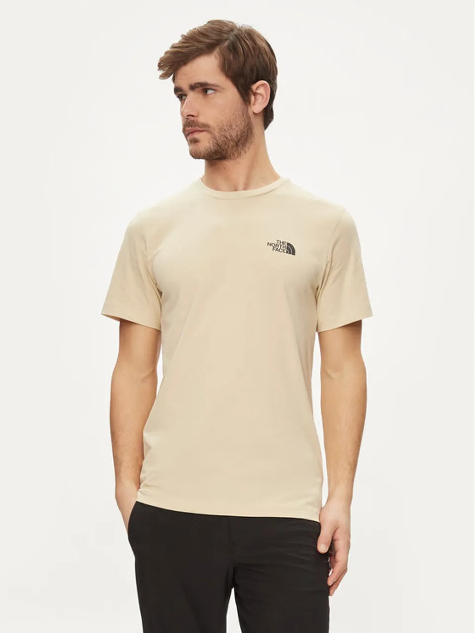 The North Face T-Shirt Simple Dome NF0A87NG Beige Regular Fit
