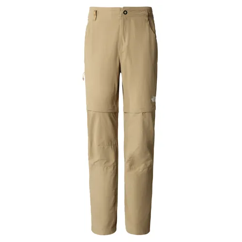 The North Face W Exploration Convertible Pant Damen Zip-Off Trekkinghose beige