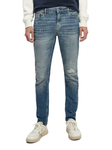 The Skim Super Slim Fit Jeans – Broke Blauw - Größe 32/32 - Multicolor - Mann - Jeans - Scotch & Soda