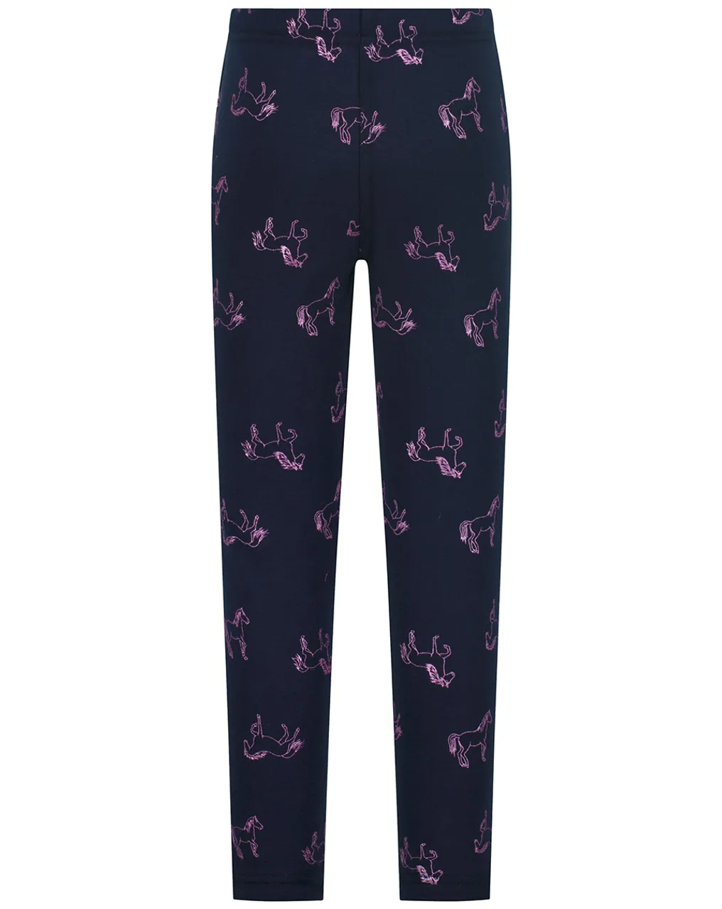 Thermo-Leggings HORSES OUTLINES in navy