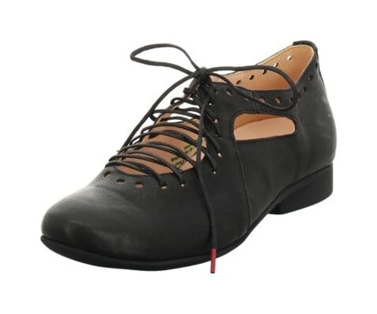 Think! Schnürschuh THINK "GUAD2" Gr. 37, schwarz Damen Schuhe Classic Schnürschuhe mit modischer Schnürung, Freizeitschuh, Halbschuh, Schnürschuh