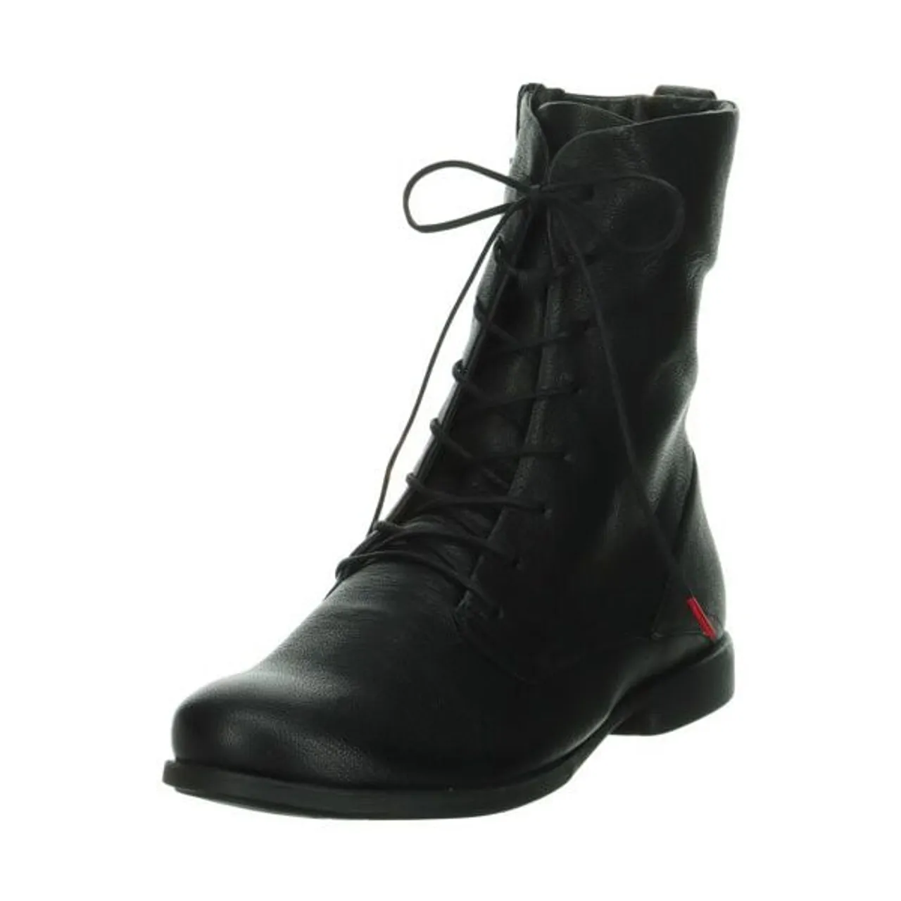 Think! Schnürstiefelette THINK "AGRAT" Gr. 37, schwarz (schwarz, uni) Damen Schuhe Reißverschlussstiefeletten