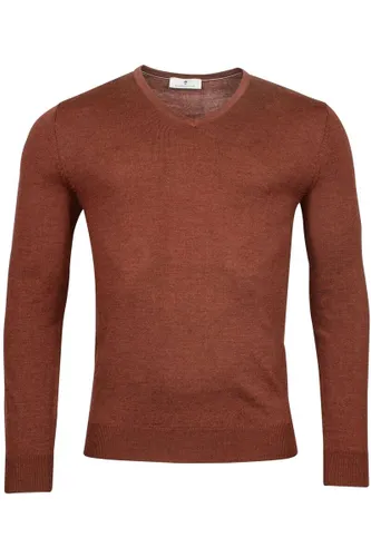 Thomas Maine Tailored Fit Pullover rot, Einfarbig