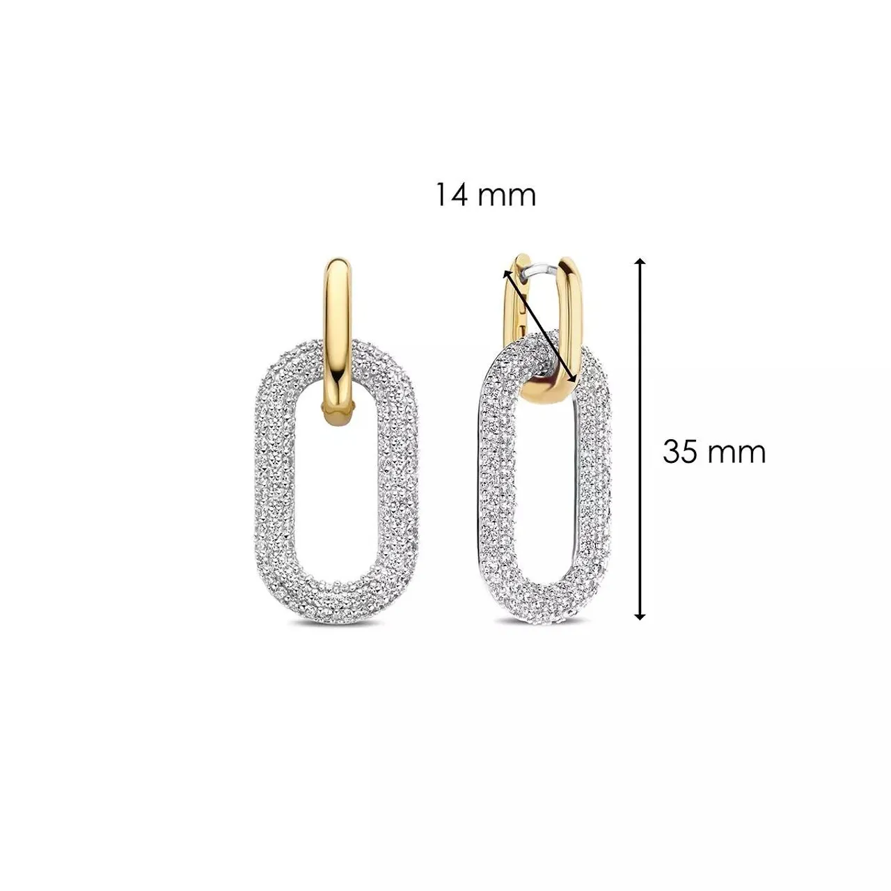 Ti Sento Ohrringe - Milano Earrings 7844ZY - Gr. unisize - in Gold - für Damen