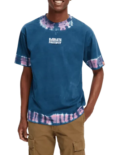 „Tie-Dye“-T-Shirt aus Bio-Material mit Artwork - Größe XXL - Multicolor - Mann - T-Shirt - Scotch & Soda