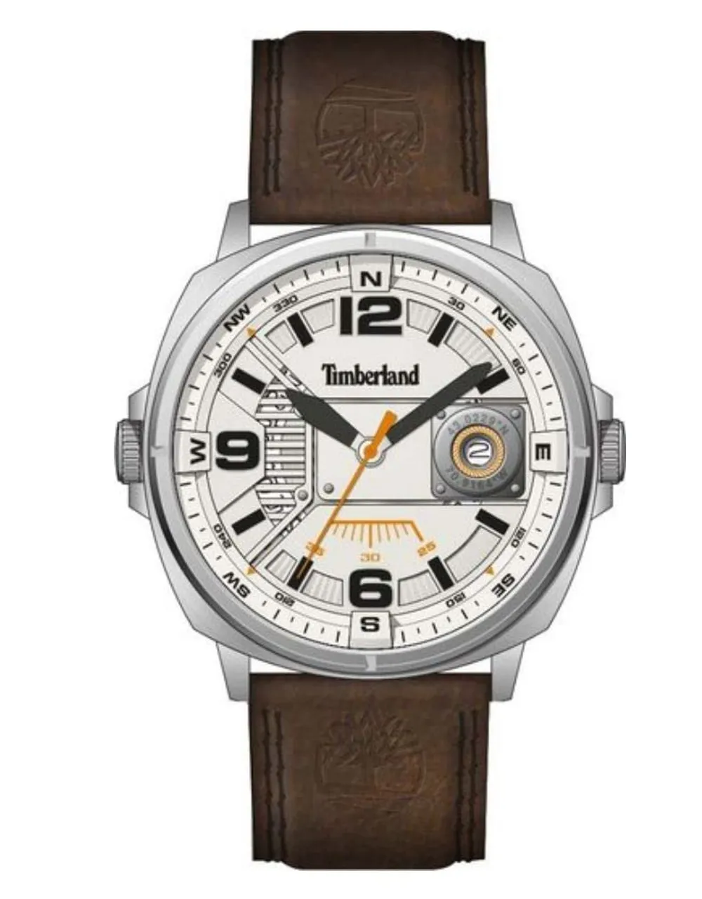Timberland Herren Analog Quarz Uhr mit Leder Armband