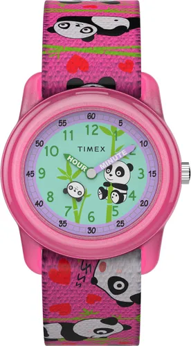 Timex Unisex Kinder Analog Quarz Uhr mit Gewebe Armband