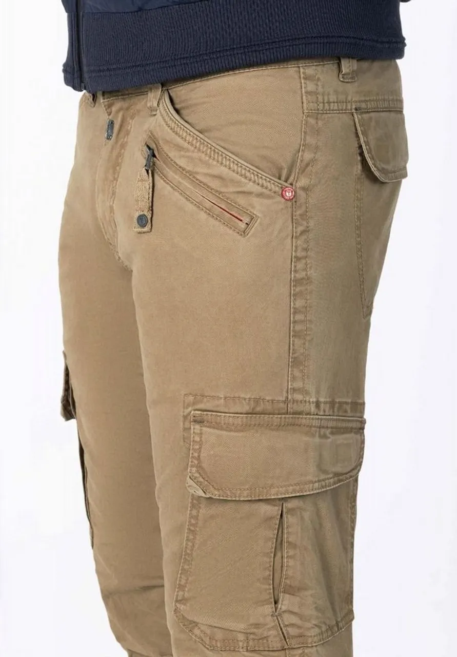 TIMEZONE Cargohose Cargo Denim Hose Regular Fit Stretch Jeans Regular BenTZ 5180 in Beige