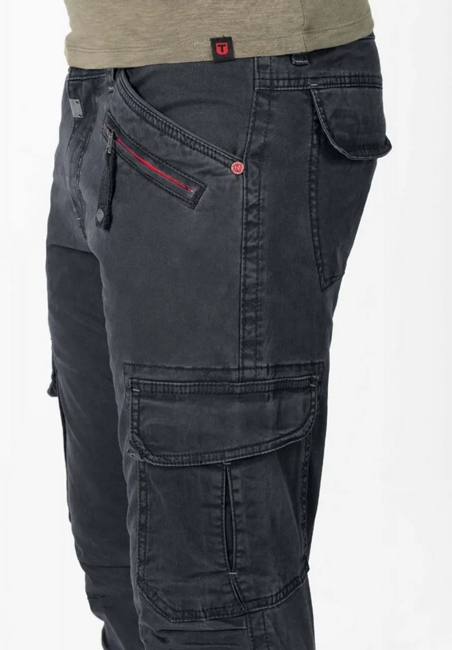 TIMEZONE Cargohose Cargo Denim Hose Regular Fit Stretch Jeans Regular BenTZ 5180 in Grau
