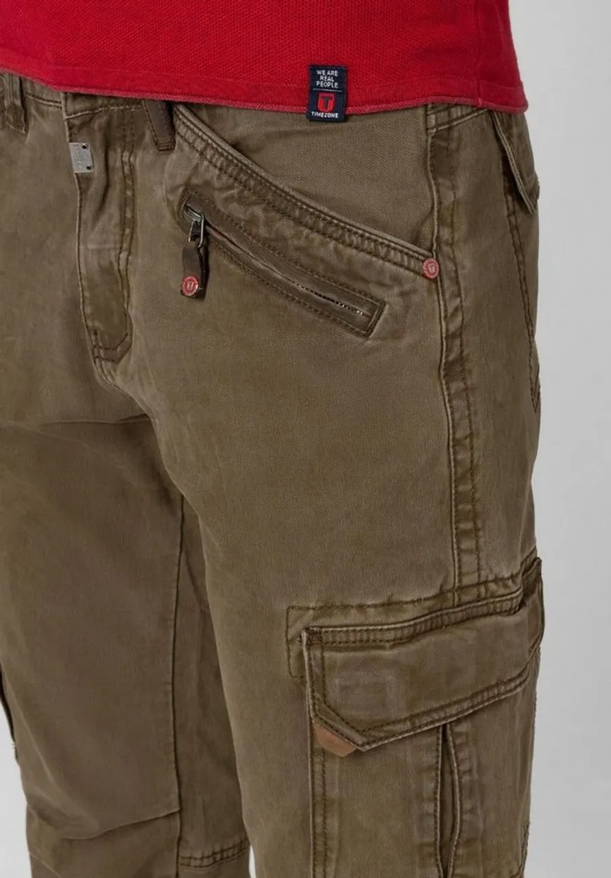 TIMEZONE Cargohose Cargo Denim Hose Slim Fit Stretch Jeans Regular BenTZ 5178 in Beige