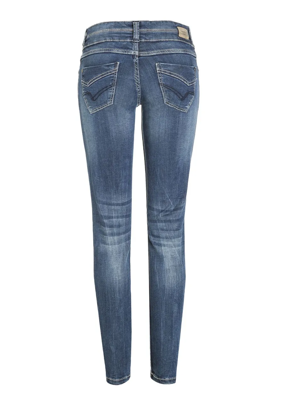 TIMEZONE Damen Jeans EnyaTZ Superstretch - Slim Fit - Blau - Blue Royal Wash