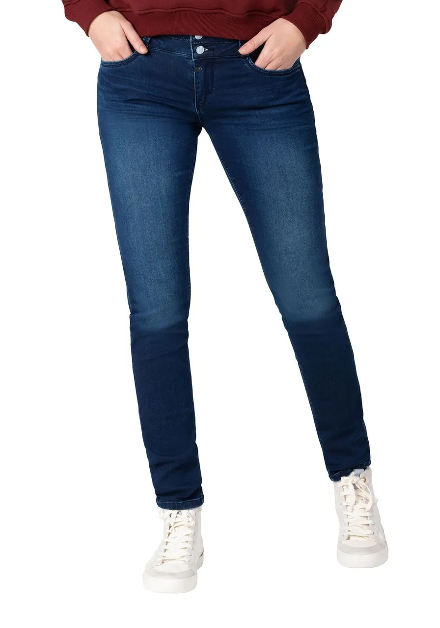 TIMEZONE Damen Jeans SLIM ENAYTZ - Slim Fit - Blau - Muted Blue Wash