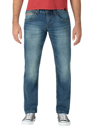 TIMEZONE Herren Jeans Slim EdwardTZ - Slim Fit - Blau - White Used Wash