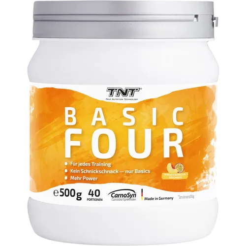 TNT (True Nutrition Technology) - Basic Four - Trainingsbooster mit Tyrosin, Beta-Alanin, Creatine und Koffein Vitamine 0.5 kg