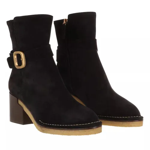 Tod's Boots & Stiefeletten - Buckle Strap Ankle Boots Suede