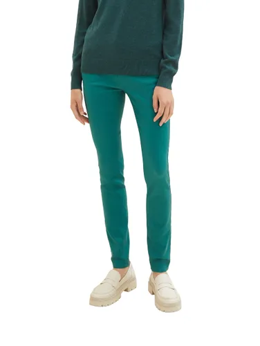 TOM TAILOR Damen Alexa Skinny Jeans in PU Leder-Optik