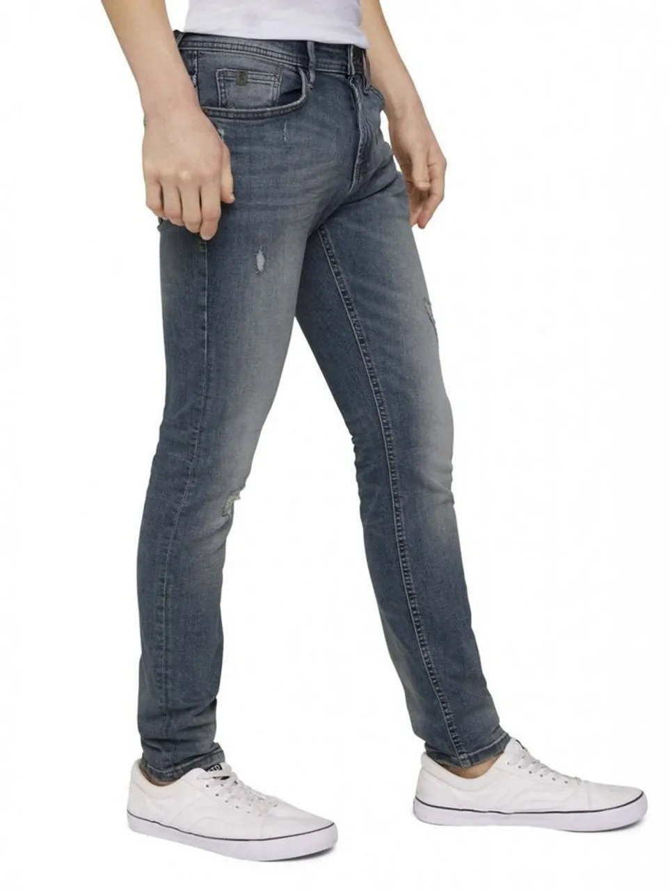TOM TAILOR Denim 5-Pocket-Jeans slim PIERS blue denim