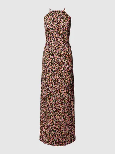 Tom Tailor Denim Blusenkleid mit Allover-Muster Modell 'LINE' in Pink