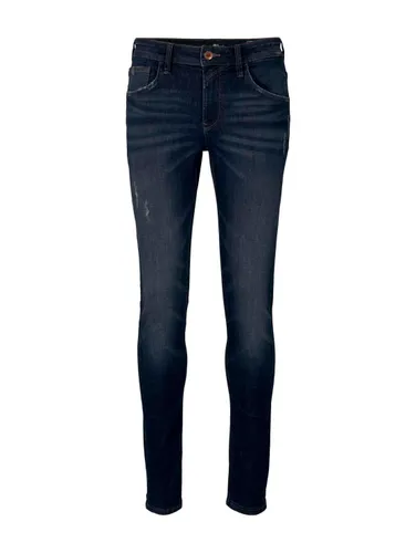 Tom Tailor Denim Herren Jeans Culver - Skinny Fit - Blau - Used Dark Stone Blue