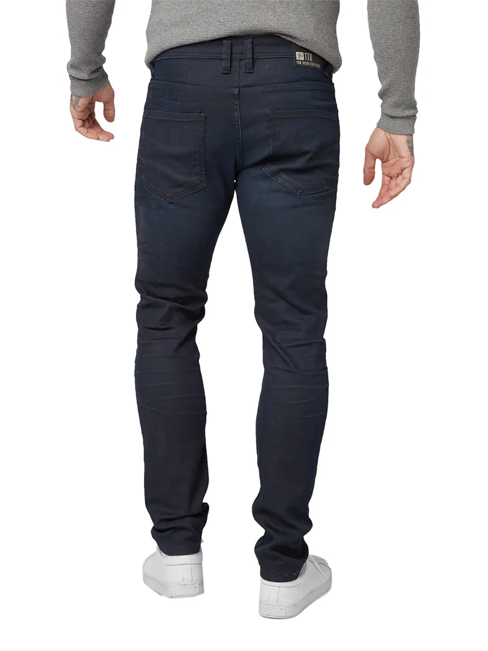 Tom Tailor Denim Herren Jeans Piers - Super Slim Fit - Blau - Blue Black Denim