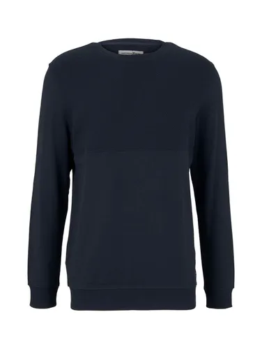 Tom Tailor Denim Herren Sweatshirt CREW-NECK STRUCTURE