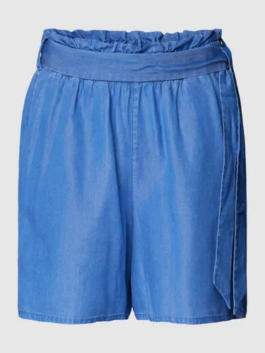 Tom Tailor Denim Shorts mit Stoffgürtel in Jeansblau