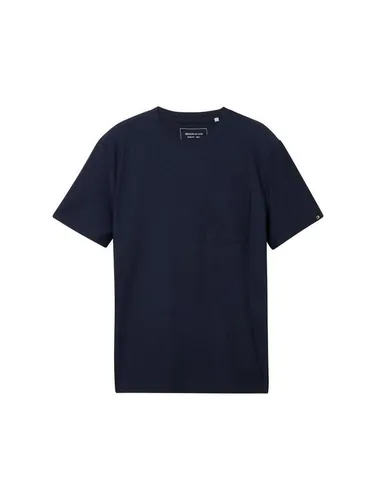 TOM TAILOR Denim T-Shirt structured t-shirt with pocket