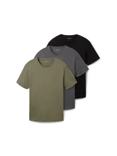 TOM TAILOR Herren Basic T-Shirts im 3-er Pack