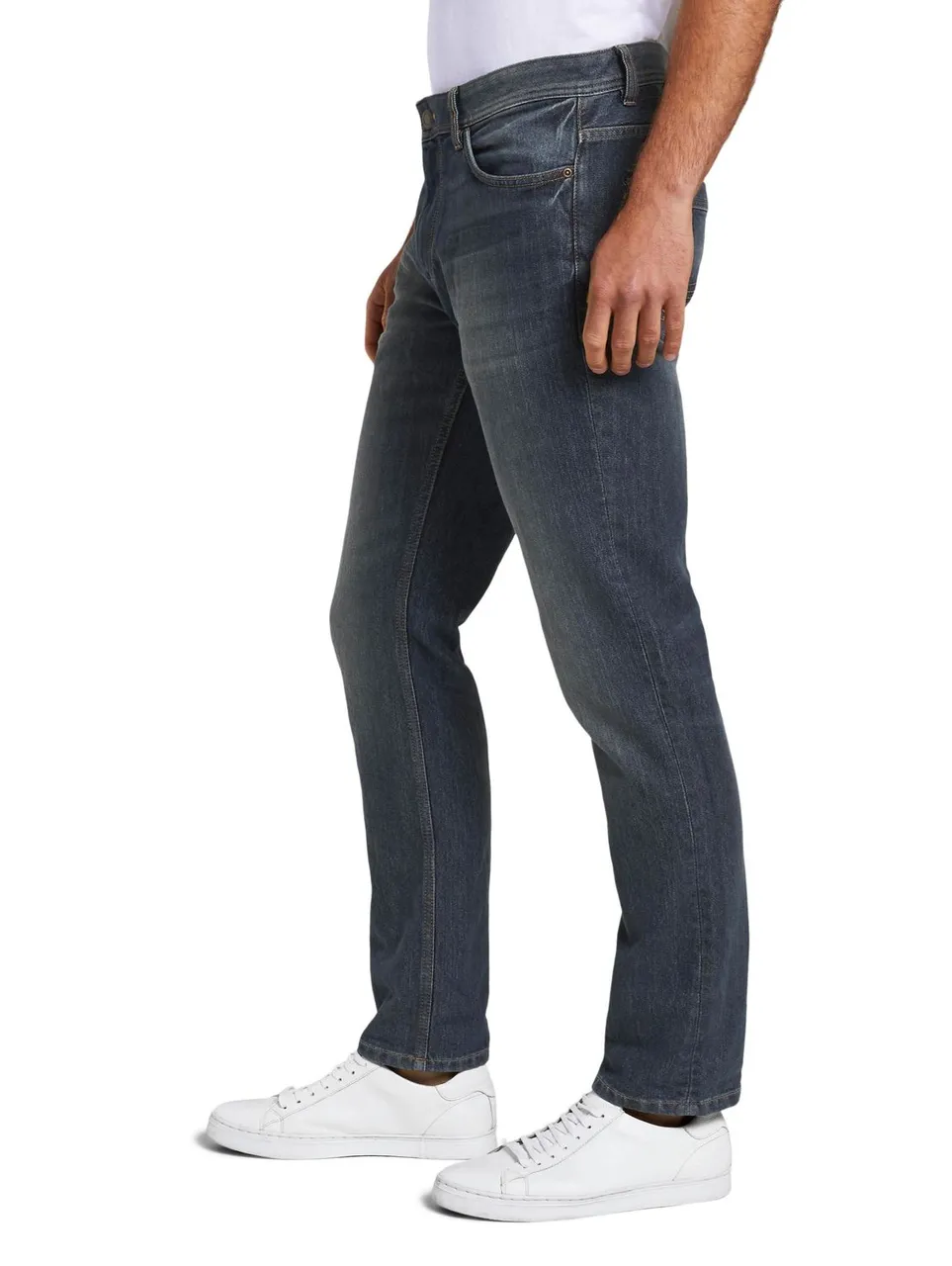 Tom Tailor Herren Jeans Marvin - Straight Fit - Blau - Mid Stone Wash Denim