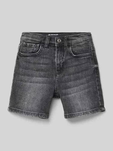 Tom Tailor Jeansshorts mit 5-Pocket-Design in Mittelgrau Melange