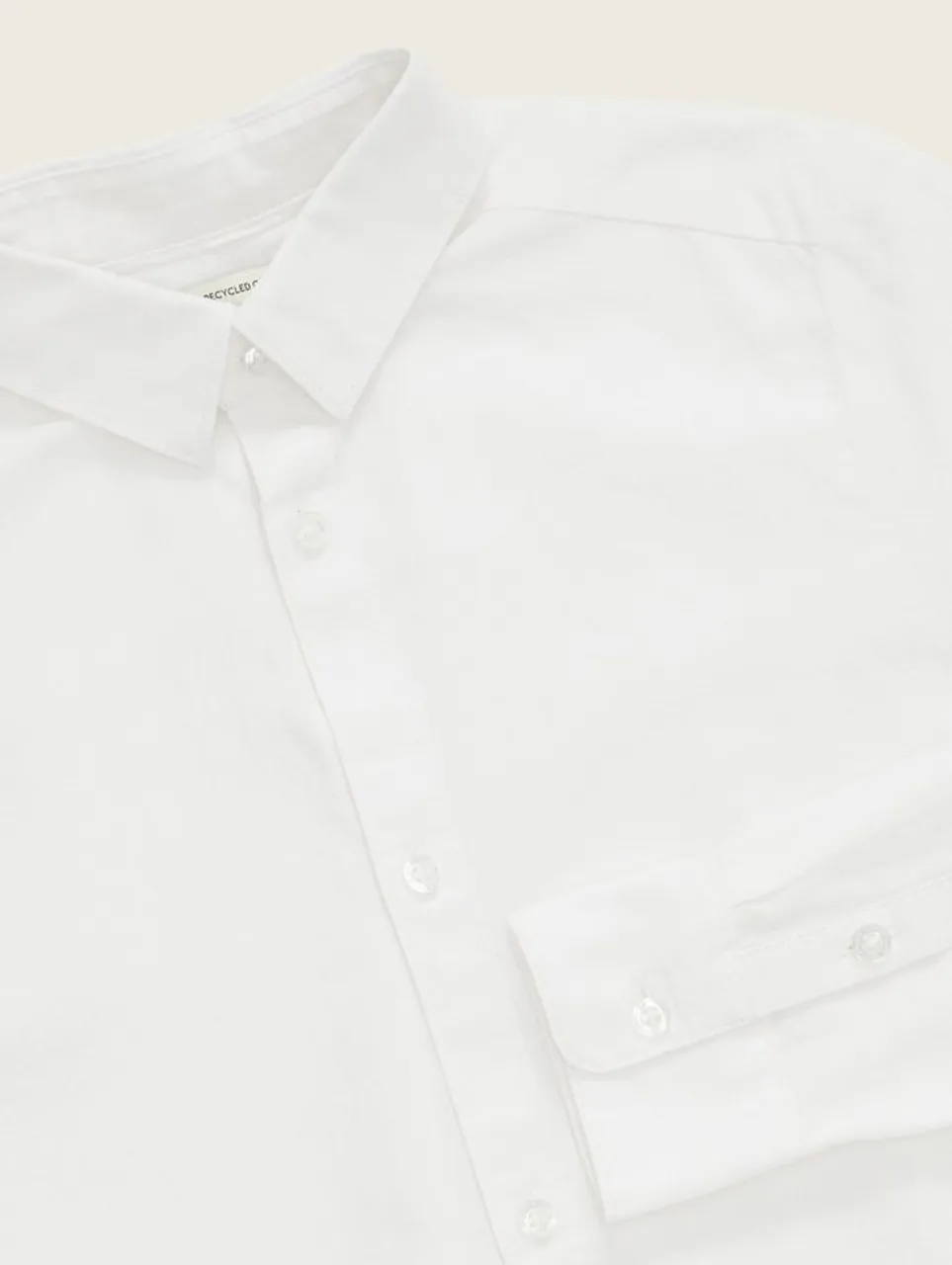TOM TAILOR Langarmhemd Basic Hemd mit recycelter Baumwolle