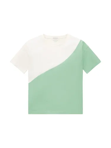 TOM TAILOR Mädchen Kinder T-Shirt mit Colorblock 1035122