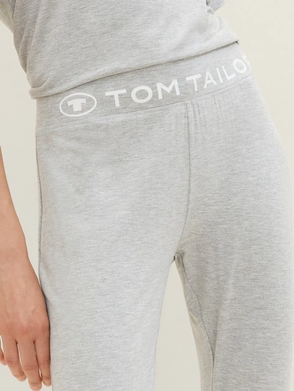 TOM TAILOR Schlafhose Leggings mit Logo-Print