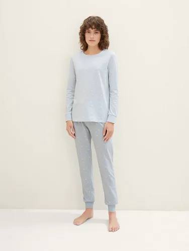 TOM TAILOR Schlafhose Pyjama mit Allover-Print