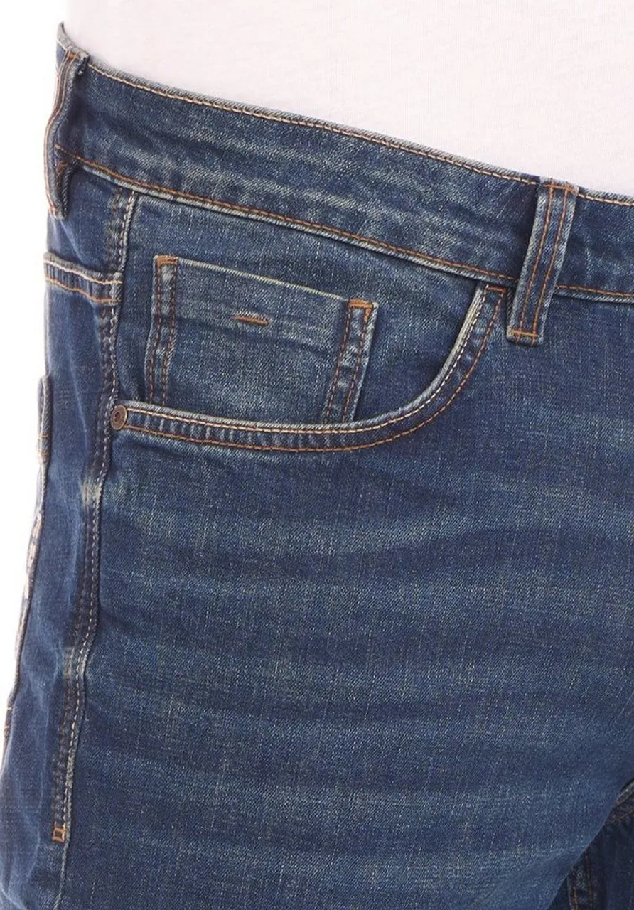 TOM TAILOR Straight-Jeans Herren Jeanshose Marvin Regular Fit Denim Hose mit Stretch
