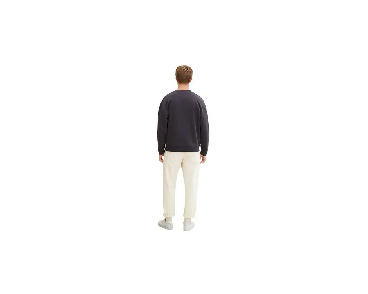 TOM TAILOR Sweatshirt grau regular fit (1-tlg)