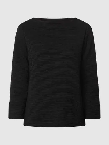Tom Tailor Sweatshirt mit Glitter-Effekt in Black