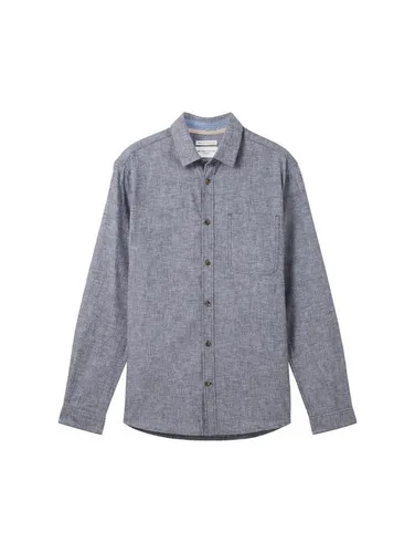 TOM TAILOR T-Shirt cotton linen shirt