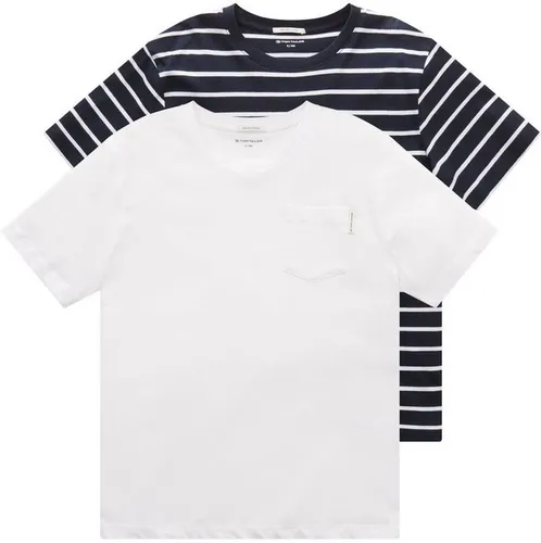 TOM TAILOR T-Shirt (Packung, 2-tlg., 2) in zweierlei Ausführung