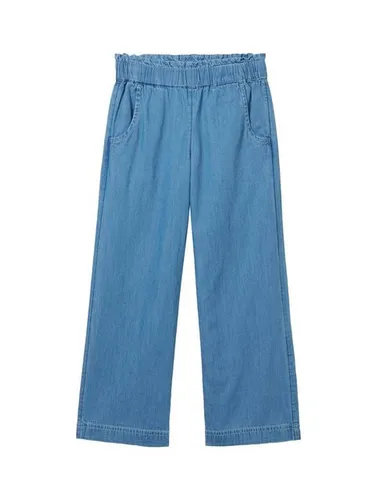 TOM TAILOR Weite Jeans mit elastischem Bund und Eingrifftaschen