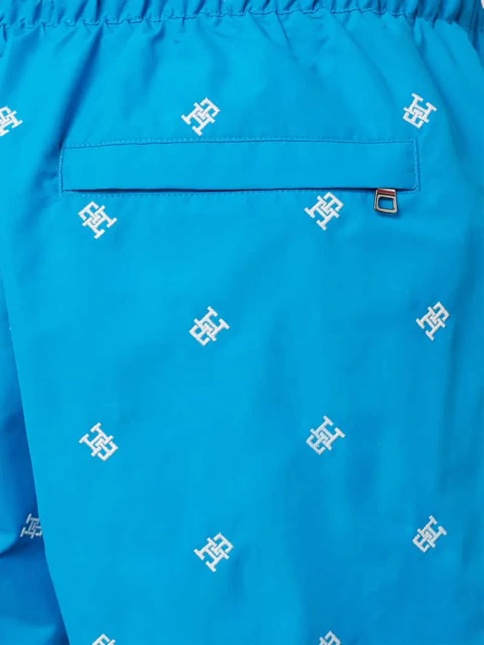 Tommy Hilfiger Badehose mit Label-Stitching in Blau