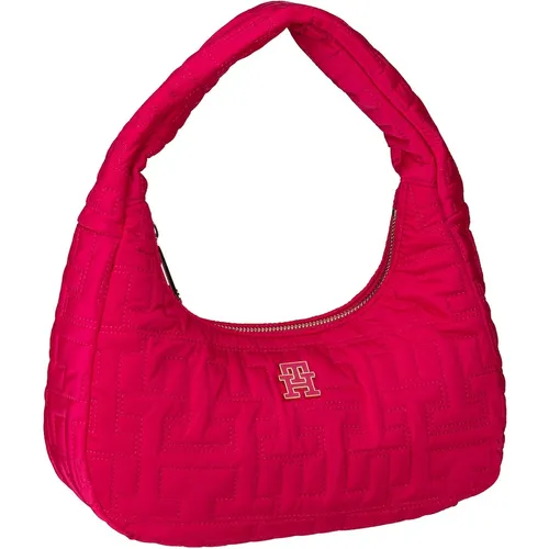 Tommy Hilfiger - Beuteltasche TH Chic Nylon Shoulder Bag PF23 Handtaschen Violett Damen